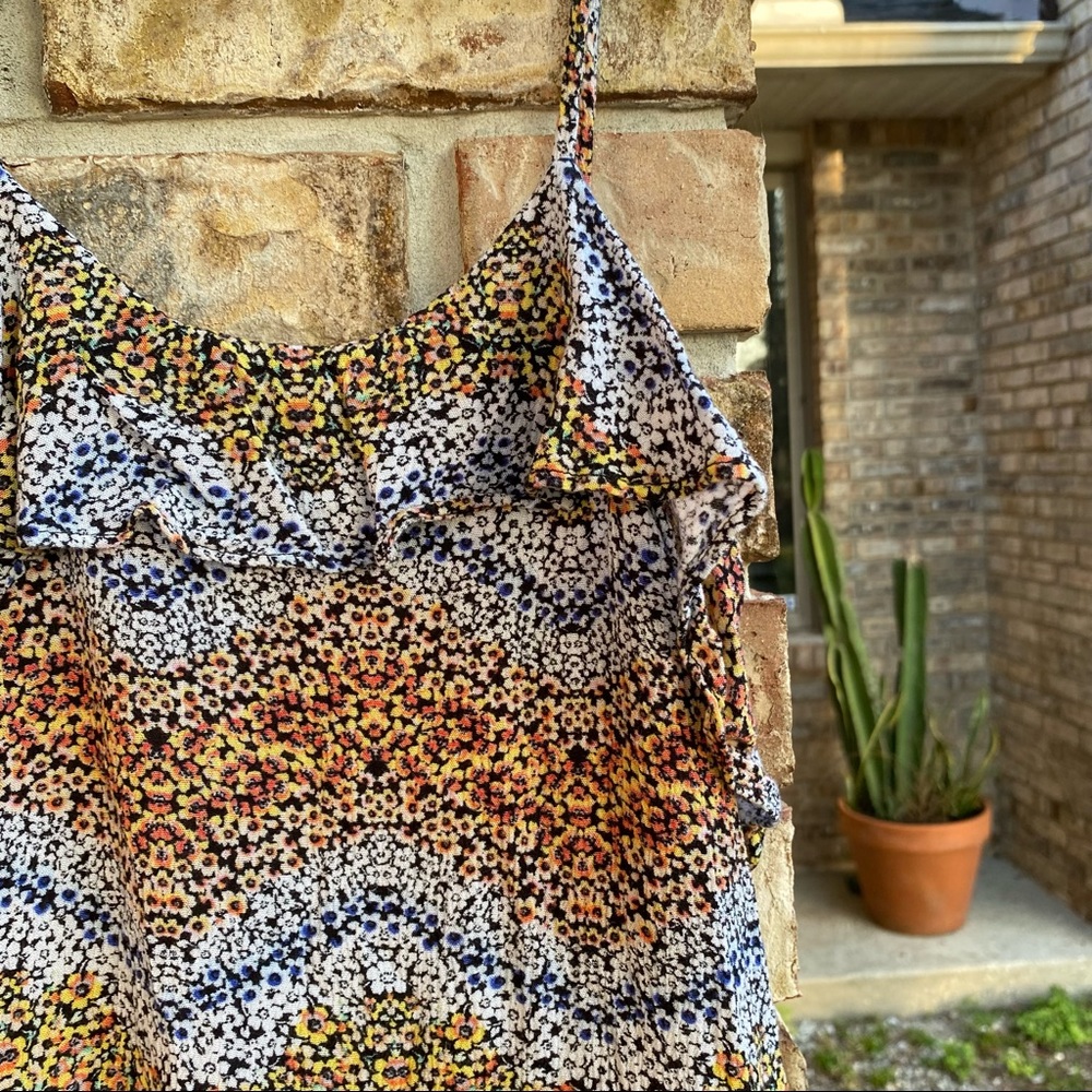 Floral Boho Ruffle Cami - Picture 3 of 6